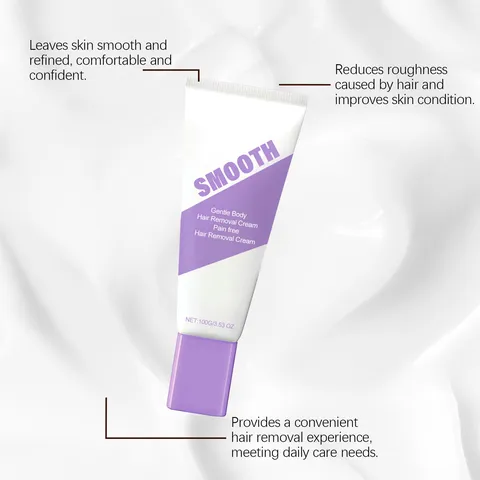 Crème Épilatoire Douce Pour Le Corps Ensemble Crème Soin Hydratant Nourrissant Sans Douleur Avec Outil Spatule Pour Unisexe
