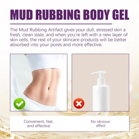 EELHOE Body Exfoliating Gel Mud Rubbing Artifact Deep Cleaning Skin Brightening Lavender Rose Milk Moisturizing Softening Scrub Gel