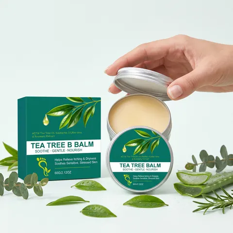 OceAura Tea Tree Balm Καταπραϋντική Ενυδατική Κρέμα Σώματος Για Ξηρό Δέρμα Καθημερινή Φροντίδα Σώματος 60g