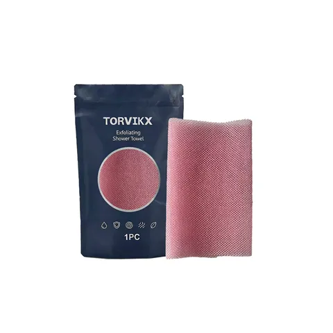 Exfoliating Bath Towel Body Scrub Cloth Mesh Shower Scrubber For Smooth Skin Gentle Cleaning Tool For Men Women Bathroom Essentials