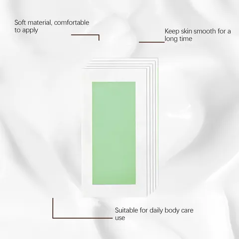 Botanical Hair Removal Wax Strips Cucumber Sage Extracts Gentle Body Cleansing Smoothing Hair Removal For Women Men