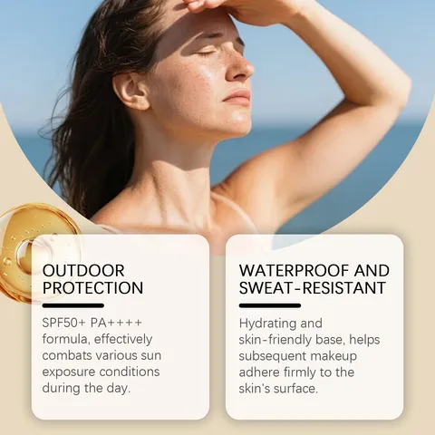 Crema Solare Protettiva Idratante Viareline SPF 50+ PA+++ Resistente all'Acqua e al Sudore Crema Corpo Protezione Solare Estiva Quotidiana per Uomo e Donna