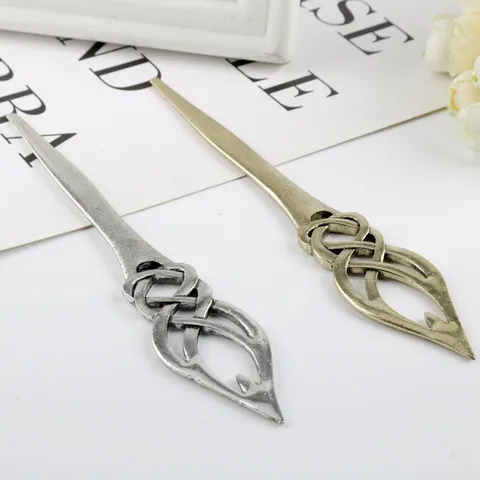 Vintage Celtic Knot Alloy Hairpin Nordic Style Scottish Leaf Vine Hair Sticks For Women Hair Accessories Jewelry