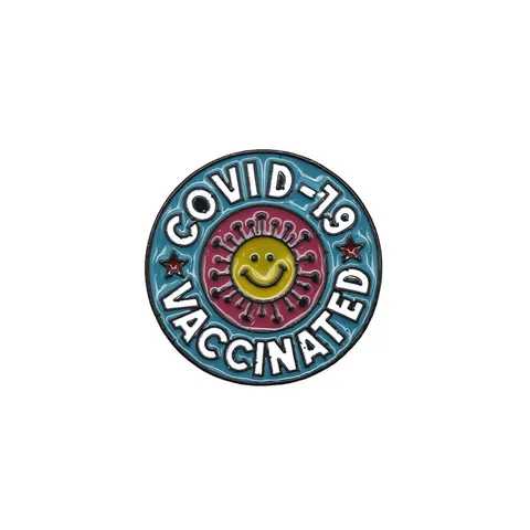 Nurse Day Medical Enamel Pin Brooch Alloy Syringe Mask Vaccine Cartoon Badge Lapel Pin For Medical Workers Jewelry Gift