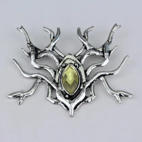 Vintage Gothic Spider Brooch For Women Men Dark Style Alloy Rhinestone Insect Pin Movie Cosplay Accessory Jewelry Gift