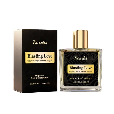 Roxelis Blasting Love Perfume de Colonia para Hombres Fragancia Amaderada de Larga Duración Con Notas de Sándalo Canela Elegante Caja de Regalo