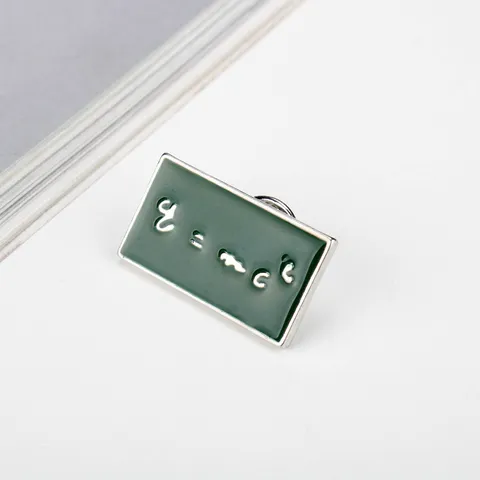 Scientific Einstein E-MC2 Physics Formula Enamel Pin Creative Geometric Rectangle Brooch Pin Gift For Students Teachers Science Lovers Alloy Jewelry