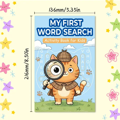 Kinder Englisch Wortsuche Malbuch Frühe Pädagogische Alphabet Rechtschreibung Labyrinth Sudoku Aktivität Notizbuch Papier Puzzle Buch Für Kinder Lernen