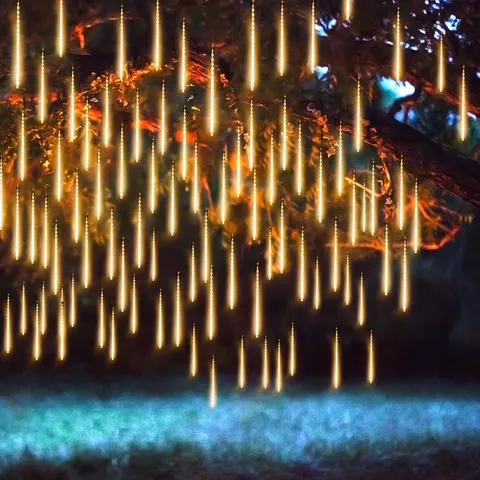 Εξωτερικού Χώρου Αδιάβροχο LED Meteor Shower Rain String Lights Πλαστικό Falling Rain Drop Φώτα για Κήπο Δέντρο Πάρτι