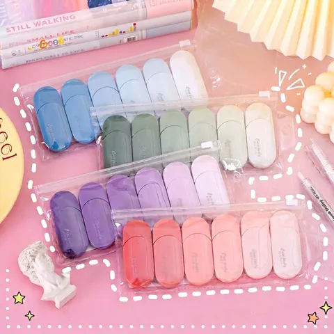 Ins Stil Farbverlauf Korrekturband Hohe Ästhetik Große Kapazität Schüler Korrekturband Für Schule Bürobedarf Macaron Schreibwaren Set