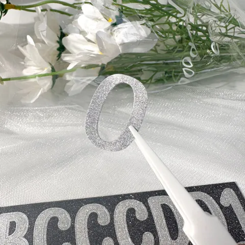 1 Inch Alphanumeric Glitter Stickers A4 Waterproof Self-Adhesive Letters Numbers Stickers For Party DIY Decoration Scrapbooking