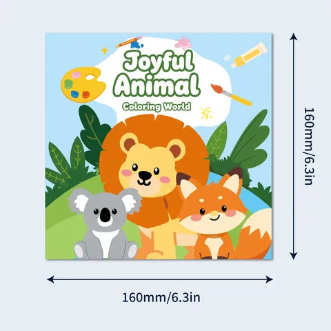 Libro da Colorare per Bambini a Tema Animali Spazio Traffico Disegno Fai-da-te Pittura Carta per Bambini Educazione Precoce