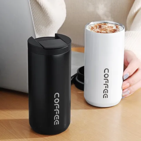 Stainless Steel Coffee Mug Vacuum Insulated Tumbler With Lid 316 304 Portable Travel Car Cup Leakproof Coffee Thermos For Office Outdoor Women Men