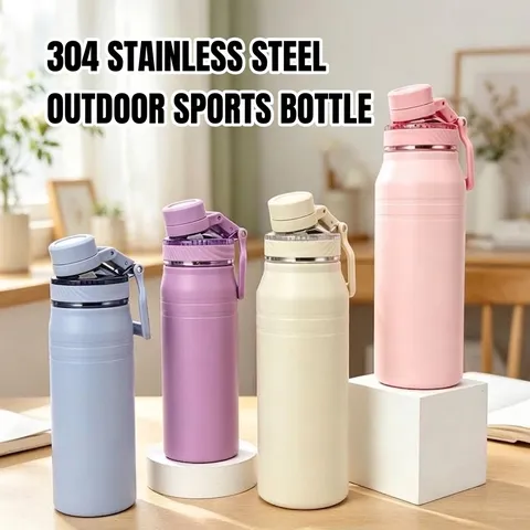 316 Stainless Steel Vacuum Insulated Water Bottle Large Capacity Portable Sport Space Cup For Outdoor Travel Office Workout Unisex