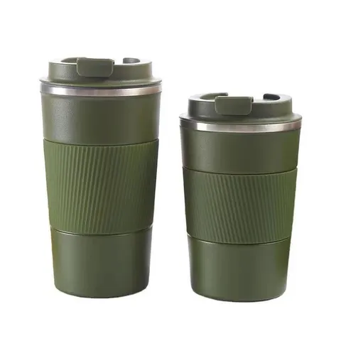 Double Wall Stainless Steel Vacuum Insulated Coffee Mug Travel Car Cup With Leak Proof Lid Matte Finish Thermal Mug For Hot Cold Drinks