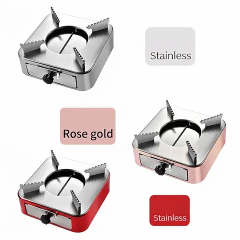 Portable Stainless Steel Alcohol Stove Base Drawer Type Adjustable Fire Small Hot Pot Stand For Home Restaurant Dorm