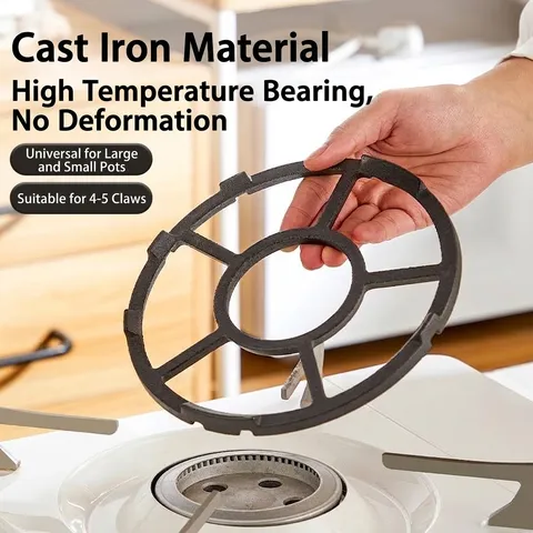 Cast Iron Gas Stove Wok Stand Non-Slip Pot Rack Adapter For Small Milk Pot Moka Pot Burner Support Kitchen Cookware Accessories