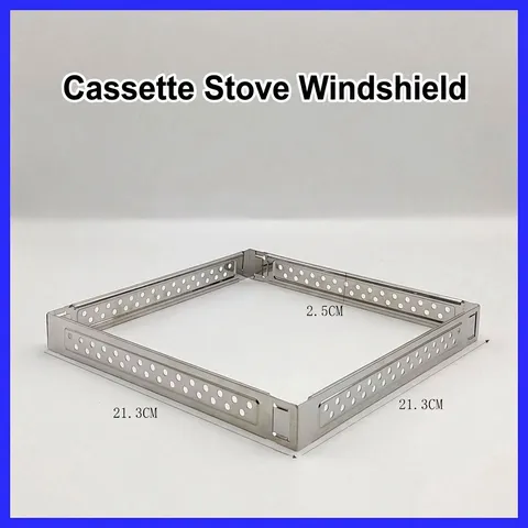 Portable Outdoor Gas Stove Windshield Stainless Steel Foldable Detachable Wind Ring For Camping Picnic Stove Accessory