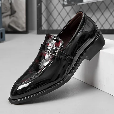 Herren Business Formelle Abendschuhe Spitze Zehe Leder Oxford Schuhe Slip On Hochzeit Schuhe Große Größen Schuhe