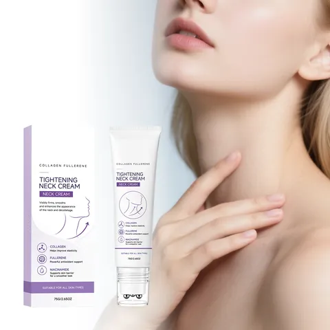 Collageen Fullerene Verstevigende Nekcrème Hydraterende Anti Aging Huidverzorging Gladde Massagecrème Met Rollerball