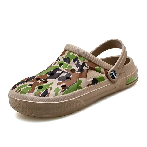 Unisex Camouflage Air Cushion Clogs Sandals Summer Casual Outdoor Beach Garden Water Shoes For Men And Women