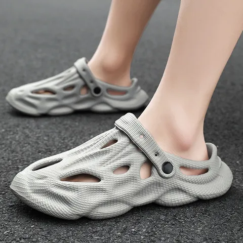 Men Women Casual EVA Clogs Non-Slip Breathable Hollow Out Beach Sandals Summer Outdoor Garden Shoes