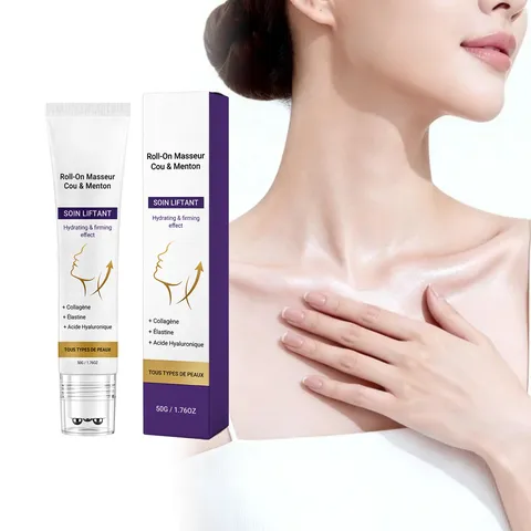 Collagen Neck Cream Roller Massager Firming Anti Aging Moisturizing Skin Care Anti Wrinkle Neck Skin Treatment For Women