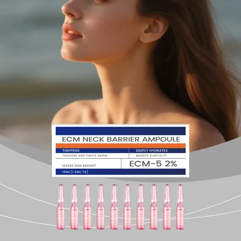 Ampolla Hidratante para el Cuello Reafirmante Hidratante Antiedad Sérum de Cuidado del Cuello Embalaje Individual Portátil Producto de Cuidado