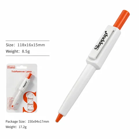 Pet Tick Remover Pen Flea Tick Removal Tool Plastic Tick Tweezers Tick Extractor For Dogs And Cats Pet Grooming Tool