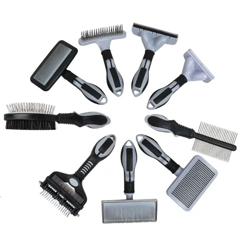 Professional Pet Slicker Brush Dematting Comb Undercoat Rake Grooming Tool For Dogs And Cats Pet Hair Care