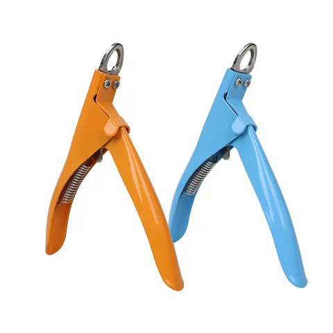 Pet Nail Clipper Professional Dog Cat Nail Care Grooming Tool Stainless Steel Blade With Safety Lock Blue Orange