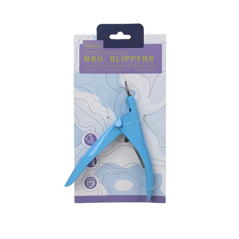 Pet Nail Clipper Professional Dog Cat Nail Care Grooming Tool Stainless Steel Blade With Safety Lock Blue Orange