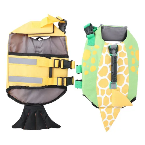 Pet Life Jacket Dog Reflective Swimwear Summer Water Training Safety Vest Oxford Cloth Pearl Cotton Universal Outdoor Sports