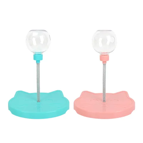 Pet Tumbler Cat Toy Interactive Spring Slow Feeder Self Hi Moving Kitten Teasing Toy Plastic Pet Supplies