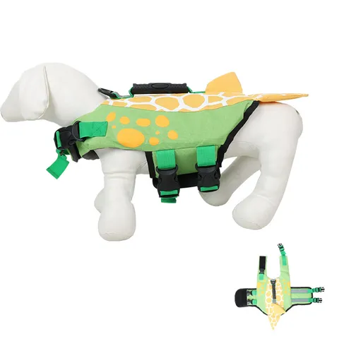 Pet Life Jacket Dog Reflective Swimwear Summer Water Training Safety Vest Oxford Cloth Pearl Cotton Universal Outdoor Sports