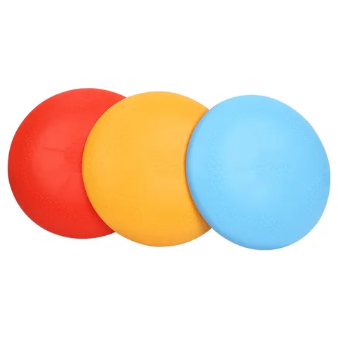 Durable TPR Dog Flying Disc Interactive Training Bite Resistant Floating Pet Toy For Outdoor Dog Playing Fetch