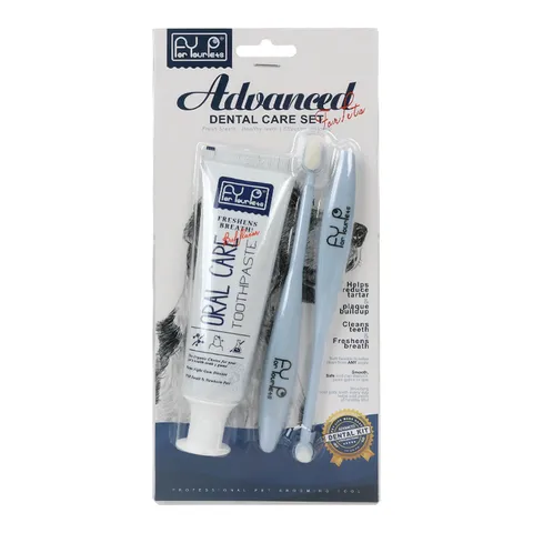 Pet Dog Cat Toothpaste And Toothbrush Cleaning Set Oral Care Tool Plastic Fresh Breath Pet Dental Care Supplies