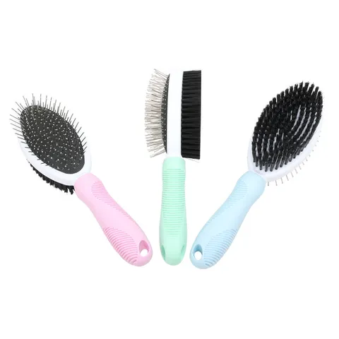 Professional Pet Grooming Comb And Slicker Brush Stainless Steel Pins With Non Slip Handle For Dogs And Cats Pet Care Supplies