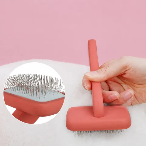 Solid Wood Pet Slicker Comb Shedding Rake Hair Grooming Tool Deshedding Brush For Dogs And Cats Pet Care Supplies