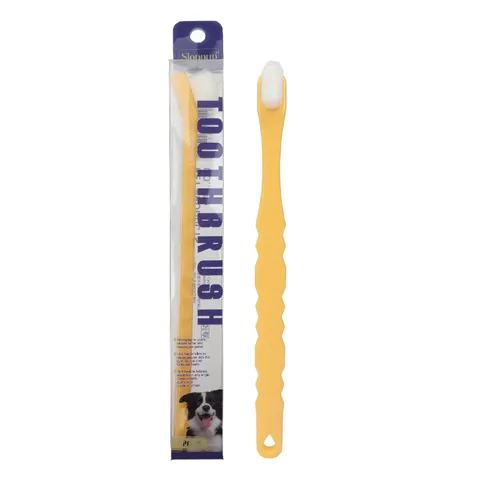 Pet Toothbrush Dog Cat Soft Ultra-fine Bristles Oral Care Cleaning Tool