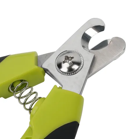 Set Toelettatura per Animali Domestici 3 Pezzi Metallo TPR PP Cane Gatto Spazzola Pettine in Acciaio Tagliaunghie Strumento