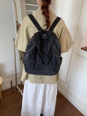 Vintage Washed Denim Multi Function Convertible Backpack Tote Bag Large Capacity Commuting Casual Shoulder Bag For Women School College