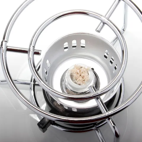 Glass Alcohol Lamp With Metal Stove Rack Siphon Coffee Maker Heating Burner Stand Kitchen Coffee Heating Tool
