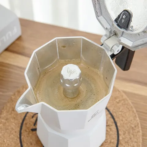 Καφετιέρα Moka Διπλής Βαλβίδας Ιταλική Μηχανή Εσπρέσο Καφετιέρα Εστιών Κράμα Αλουμινίου