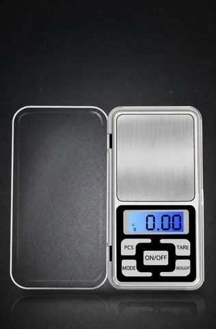 Mini Digital Pocket Scale Precision Jewelry Kitchen Food Weight Scale Stainless Steel Portable Electronic Scale