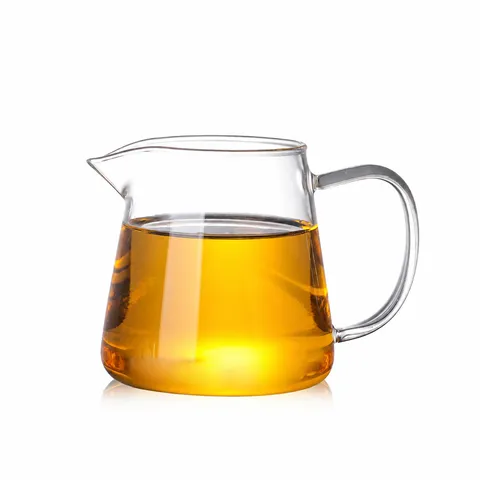 Tasse Juste en Verre Épais Pichet à Thé Résistant à la Haute Température Mer de Thé Accessoires de Cérémonie du Thé