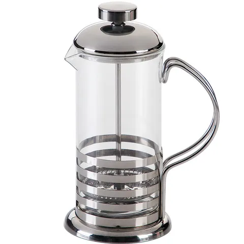 Cafetière Hittebestendig Borosilicaatglas Roestvrij Staal Koffiepers Thee Zetapparaat Minimalistisch