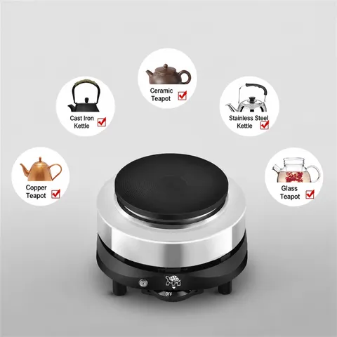 Portable Mini Electric Stove Hot Plate Tea Coffee Maker Home Kitchen Heating Appliance With Temperature Control