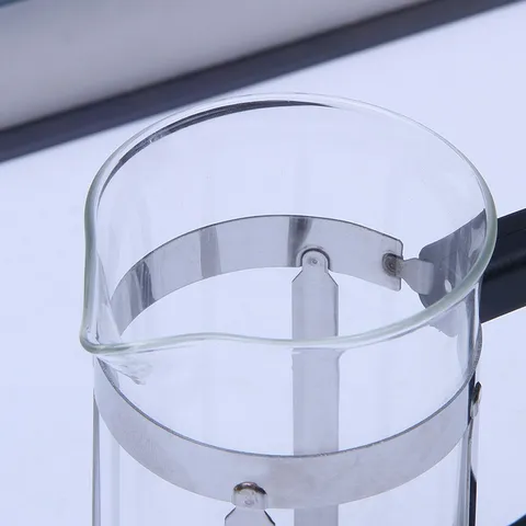 Glas Cafetière Koffiezetapparaat Met Roestvrij Stalen Filter En C-Handvat Hittebestendige Koffiepot Voor Keuken