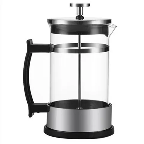 Huishoudelijk French Press Koffiezetapparaat Hittebestendig Borosilicaatglas Roestvrij Stalen Filterpers Pot Koffiezetapparaat